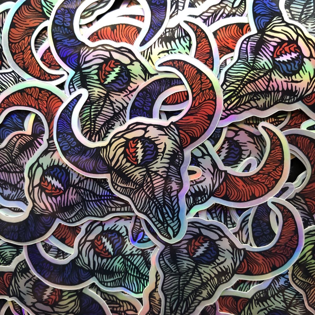 Buffalo Head Stickers