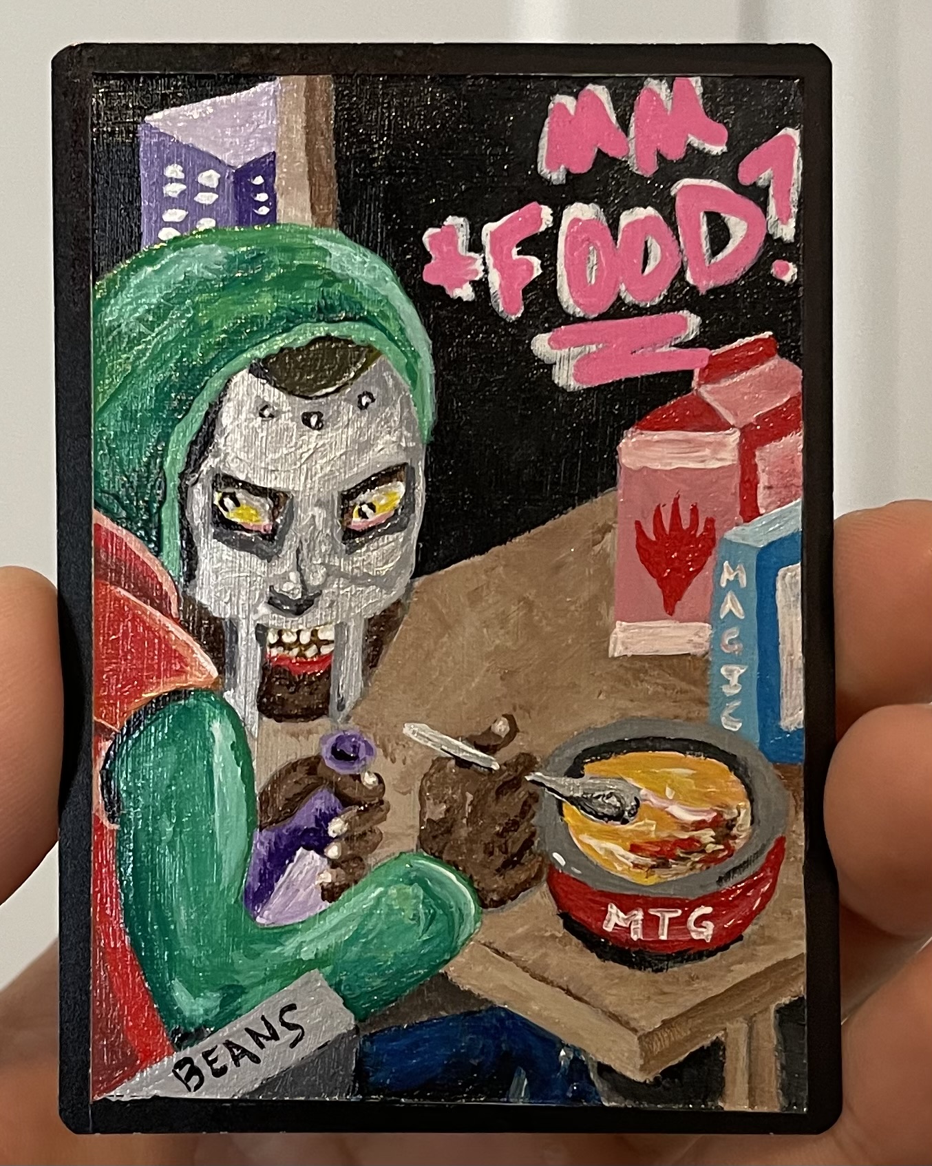 Magic: the Gathering Food Token - Acrylic Painting
